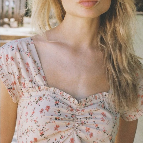 Christy Dawn Floral Cream Dress - Picture 2 of 7